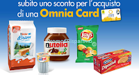 Logo Con Kinder e Ferrero uno sconto sicuro per Omnia Card