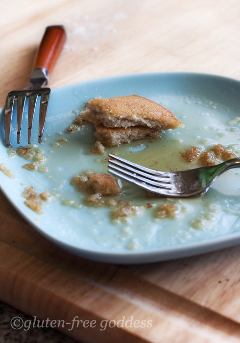 Tender and fluffy gluten-free pancakes...now a memory...