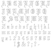 Old Tattoo Font