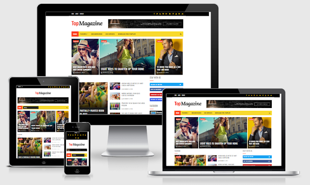 Top Magazine Responsive Blogger Template