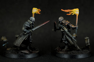 Mordheim - Witch Hunter with torch - Kit bash (sides)