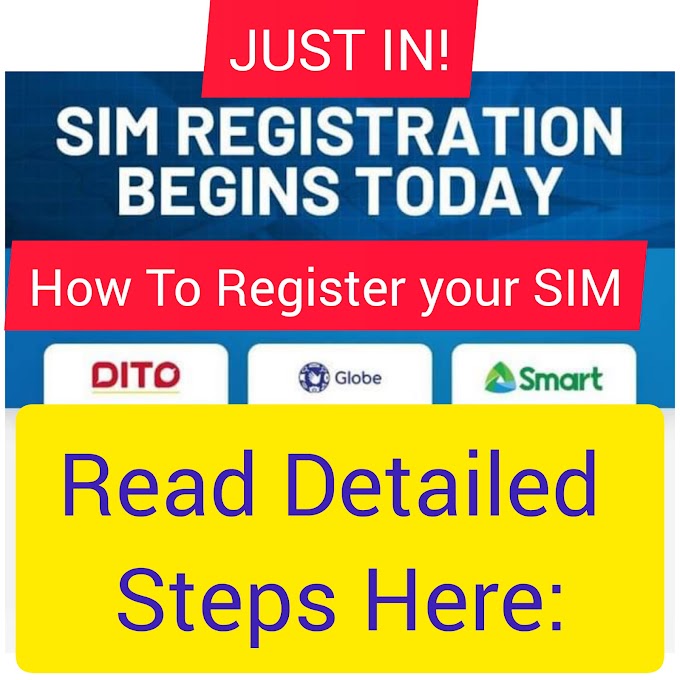 DITO, GLOBE, SMART SIM users Official Registration Link 