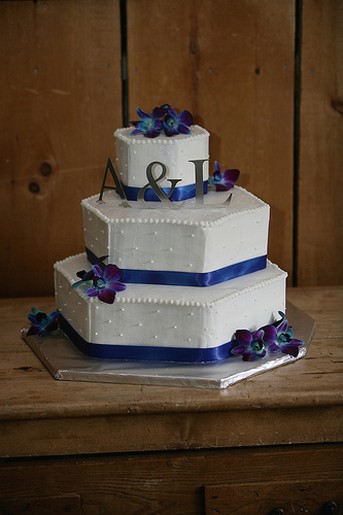 Dark Blue Wedding Cake Special Snow Angel