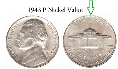 1943 p nickel error value
