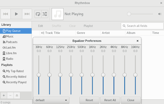 Cara Menambahkan EQUALIZER Di Rhythmbox Musik Player
