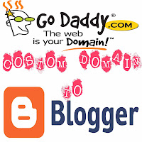 how we can set a godaddy custom domain at blogger blog?