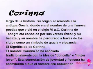 significado del nombre Corinna