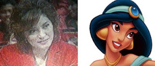 Rahma Sarita (TV One) dan Princess Jasmine (Aladdin)