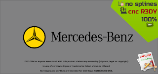 MERCEDES BENZ logo .dxf + vector cnc ready. Free download