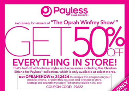 Payless Shoesource Coupons 2015