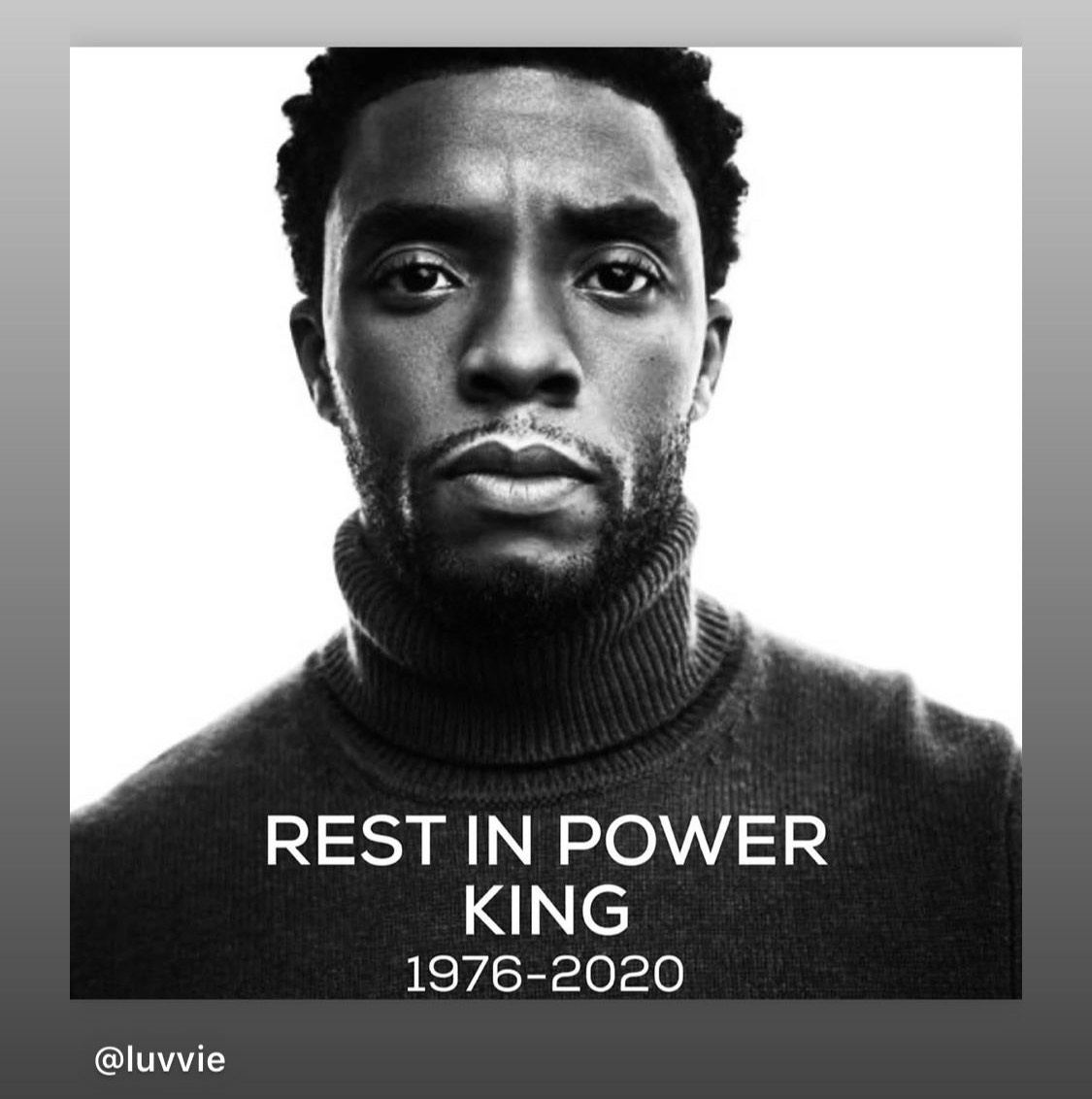 Rest In Power Chadwick