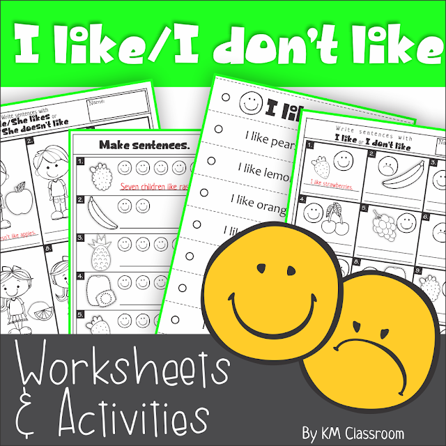 https://www.teacherspayteachers.com/Product/I-like-I-Dont-Like-Fruit-Worksheets-and-Activities-2472302