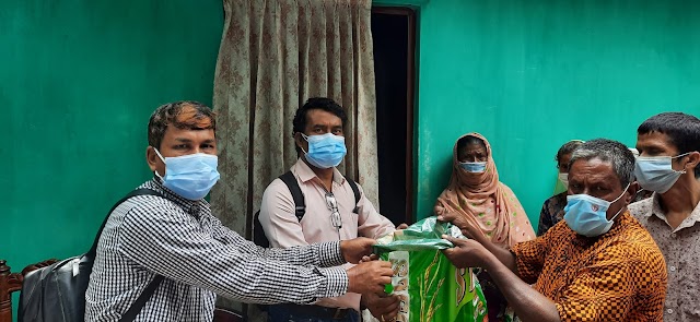 পঞ্চগড়ে করোনা  ও রমজান উপলক্ষে দুই শতাধিক অসহায় পরিবারের মাঝে ত্রাণ বিতরণ