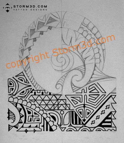 samoan tribal tattoos. Polynesian tribal style,