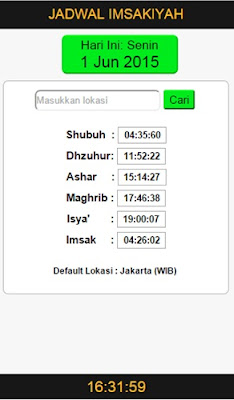 aplikasi jadwal imsakiyah