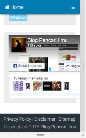 Plugin Halaman Facebook Terbaru 2017 100% Responsive?