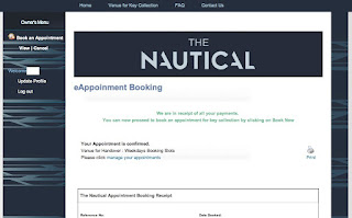 E-booking for handover slots for The Nautical