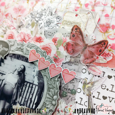 página de scrapbook layout 12x12 scrap scrapbooking sketche coleção de papeis for you carina sartor design gestante gestação