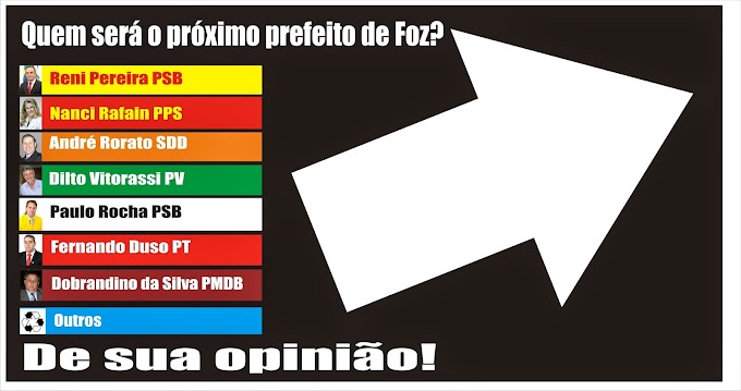 Quem será o próximo prefeito de Foz?