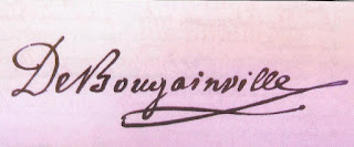 Louis Antoine de Bougainville imzası
