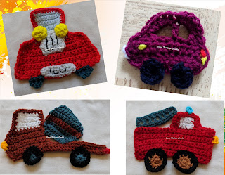 free crochet pattern, free crochet motif pattern, free crochet vehicle motif pattern, free crochet car motif pattern, free crochet fire truck motif pattern, free crochet cement mixer motif pattern, free crochet children motif pattern, Shyama Nivas, Sweetnothingscrochet, blogaday, freepattern, lace crochet, Pradhan Embroidery Stores, Oswal Cashmilon yarn, Oswal 4 ply acrylic yarn, cancer fighters, cancer ideas, charity, donation, Project Chemo Crochet, blanket, lovey,