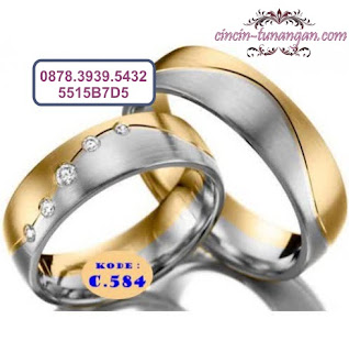 cincin emas simple no 584