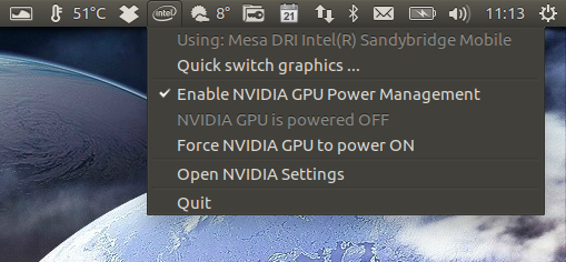 Prime Indicator Plus Makes It Easy To Switch Between Nvidia And Intel Graphics Nvidia Optimus Web Upd8 Ubuntu Linux Blog