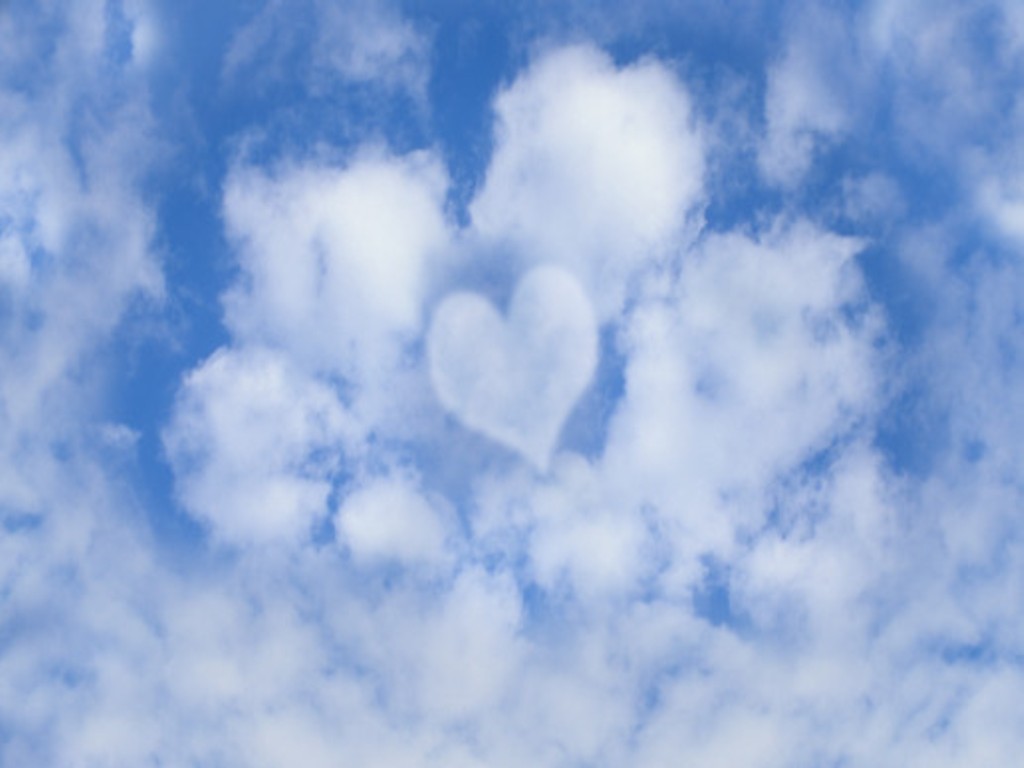 Blue love in the sky wallpaper, cool sky wallpapers , love wallpapers ...