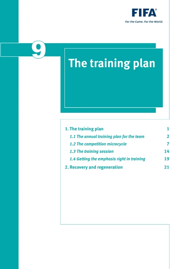 The training plan PDF