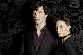 Benedict Cumberbatch and Lara Pulver as Sherlock Holmes and Irene Adler in A Scandal in Belgravia