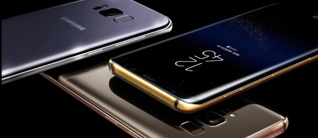 Samsung Galaxy S8 Dengan varian Emas Asli