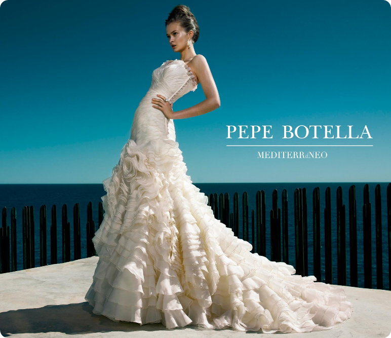 Loving this Pepe Botella dress with layers of undulating ruffles Swoon