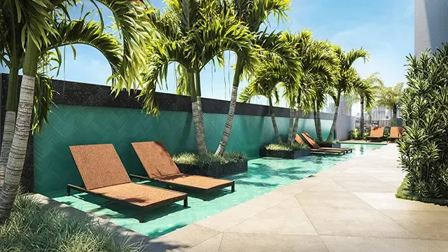 Piscina Infantil + Deck Molhado do Residencial Treze 36