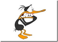 scared duck