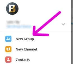 شرح طريقة إنشاء قروب على تليجرام