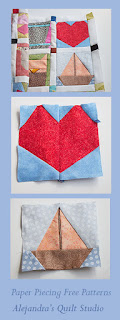 Como hacer una quilt con paper piecing patterns