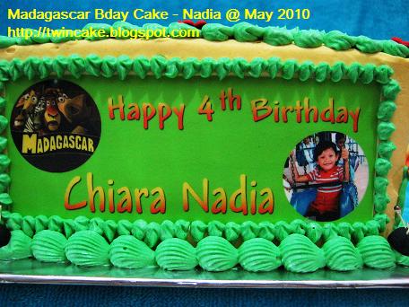 Twincake Madagascar Birthday Cake Nadia