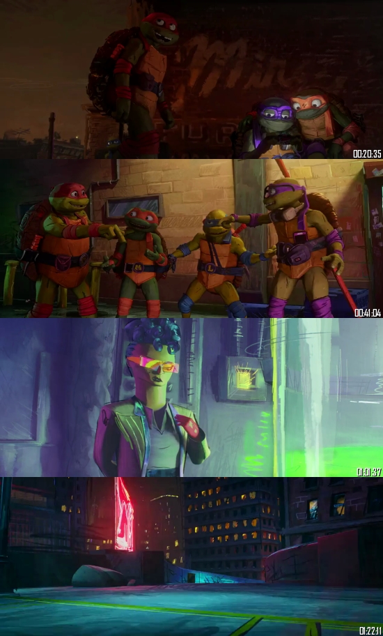 Teenage Mutant Ninja Turtles Mutant Mayhem 2023 WEB-DL 720p 480p Dual Audio Hindi English Full Movie Download