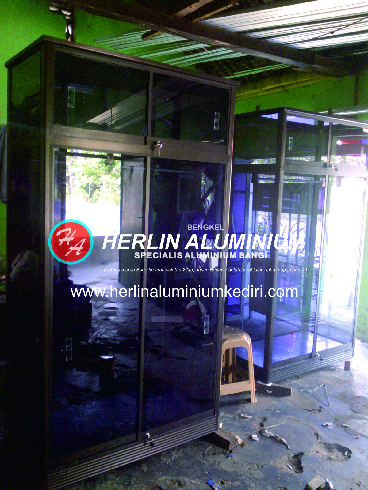 Daftar harga lemari  pakaian  aluminium Kediri Jawa Timur 