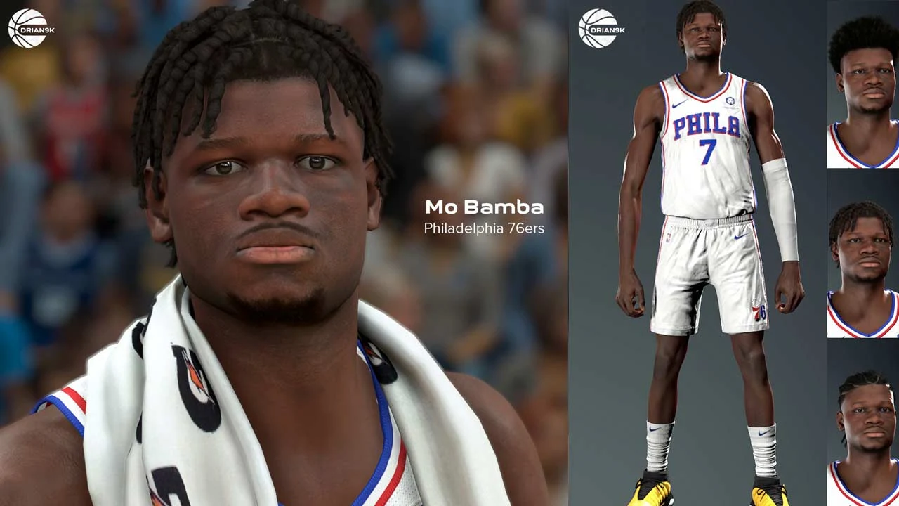 NBA 2K23 Mo Bamba Cyberface Update & 3 Hairstyles
