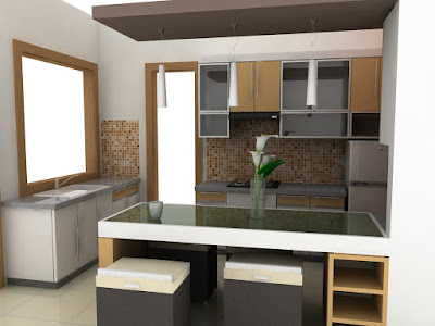 desain meja dapur