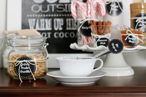 Stir things up with a custom hot cocoa bar