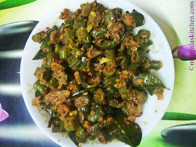 Beans Poriyal in Andhra Style