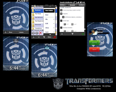 Transformers Windows Mobile 6.5.x Theme