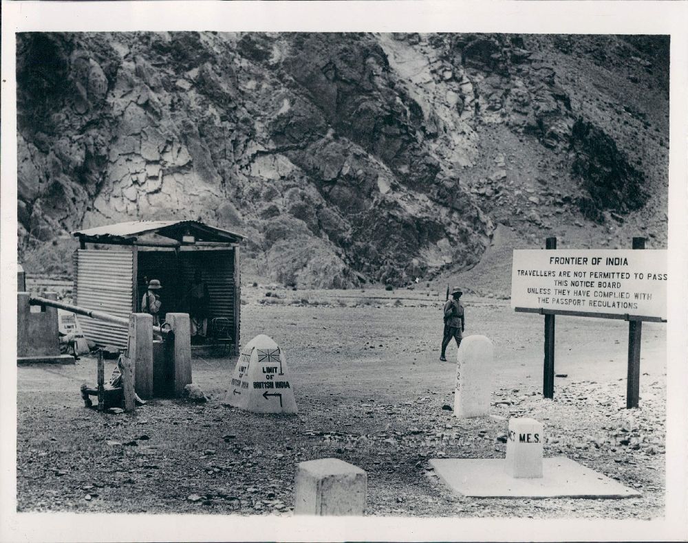 British India and Afghanistan border - 1934 - Old Indian 