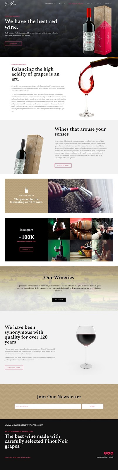 Wine Shop & Vineyard Template Kit 