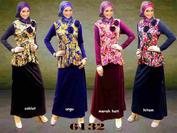  Model  Baju Gamis  Modern Terbaru  2013 