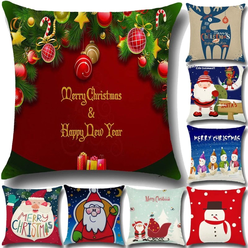 CHRISTMAS, PILLOW, COVERS, CHRISTMAS PILLOW COVERS, 