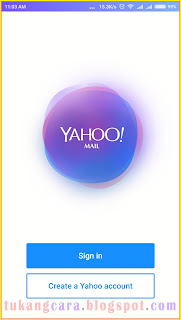 cara daftar email yahoo lewat hp