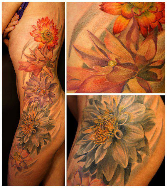 Flower Waist Tattoo